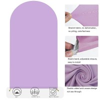 6.6 Ft Arch Backdrop Cover  Wedding Arch Covers Stretchy Backdrop  Purple Spandex Arch Cover Birthday Chiara Arch Backdrop Stand Cover For Baby Shower Party Ceremony Decorations