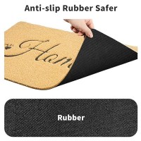 Yeaban Door Mat Outside Entrance Outdoor Mats For Frontback Door Dirt Trapping Nonslip Doormats With Low Profile Heavy Du