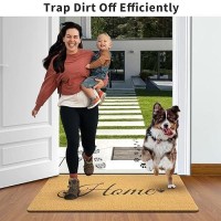 Yeaban Door Mat Outside Entrance Outdoor Mats For Frontback Door Dirt Trapping Nonslip Doormats With Low Profile Heavy Du