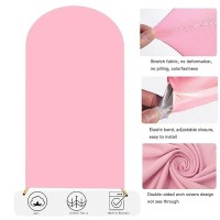 7.2 Ft Arch Backdrop Cover  Wedding Arch Covers Stretchy Backdrop  Pink Spandex Arch Cover Birthday Chiara Arch Backdrop Stand Cover For Baby Shower Party Ceremony Decorations