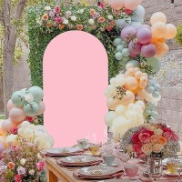 7.2 Ft Arch Backdrop Cover  Wedding Arch Covers Stretchy Backdrop  Pink Spandex Arch Cover Birthday Chiara Arch Backdrop Stand Cover For Baby Shower Party Ceremony Decorations