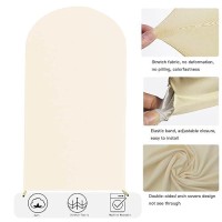 6 Ft Arch Backdrop Cover  Wedding Arch Covers Stretchy Backdrop  Beige Spandex Arch Cover Birthday Chiara Arch Backdrop Stand Cover For Baby Shower Party Ceremony Decorations