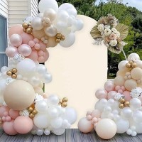 6 Ft Arch Backdrop Cover  Wedding Arch Covers Stretchy Backdrop  Beige Spandex Arch Cover Birthday Chiara Arch Backdrop Stand Cover For Baby Shower Party Ceremony Decorations