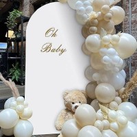 4 Ft Arch Backdrop Cover  Wedding Arch Covers Stretchy Backdrop  White Spandex Arch Cover Birthday Chiara Arch Backdrop Stand Cover For Baby Shower Party Ceremony Decorations