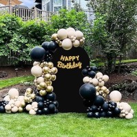 7.2 Ft Arch Backdrop Cover  Wedding Arch Covers Stretchy Backdrop  Black Spandex Arch Cover Birthday Chiara Arch Backdrop Stand Cover For Baby Shower Party Ceremony Decorations