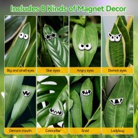 Cslehel Plant Magnets Eyes Mouth For Potted Plants 8 Pcs Monster Magnet Eyes Funny Plants Pins For Indoor Outdoor Office House