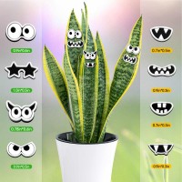 Cslehel Plant Magnets Eyes Mouth For Potted Plants 8 Pcs Monster Magnet Eyes Funny Plants Pins For Indoor Outdoor Office House