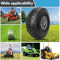 15X6006 Lawn Mower Tire And Wheel 4 Ply Tubeless Front Tire Replacement For Garden Lawn Tractors Riding Mowers