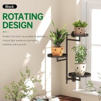 Yffsrjdj Rotating Window Plant Shelves Indoor  3-Tier Metal Plant Stand  Wall Plant Holder  Window Plant Shelf For Multiple Plants Indoors  Window Sill Gifts For Plant Lovers To Enhance Home Decor