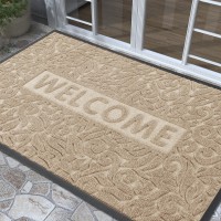 Yimobra Welcome Front Door Mat Outdoor Heavy Duty Sturdy Non Slip Doormats Rubber Backing Lowprofile Entrance Rugs Absorben