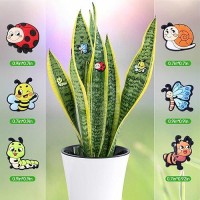 Plant Magnets Insects For Potted Plants 6 Pcs Cute Magnetic Plant Eyes With Cartoon Insects Funny Plants Pins For Indoor Outdo