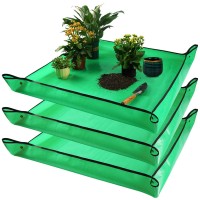 Onlysuki 3 Pcs 395 X 395 Extra Large Repotting Mat For Indoor Plant Transplanting Plant Gifts For Plant Lovers