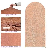 Glitter 66 Ft Arch Backdrop Cover Jfdydm Doublesided Rose Gold Wedding Arch Cover 66 Ft Shimmer Background Stand Covers Ros