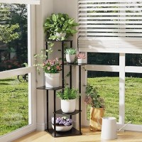 Mudeela Plant Stand Indoor  5 Tier Bamboo Plant Stands Corner Plant Stand For Multiple Plants  Tall Plant Shelf Plant Holders For Indoor  Outdoor  Corner  Living Room  Balcony  And Bedroom