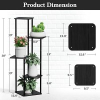 Mudeela Plant Stand Indoor  5 Tier Bamboo Plant Stands Corner Plant Stand For Multiple Plants  Tall Plant Shelf Plant Holders For Indoor  Outdoor  Corner  Living Room  Balcony  And Bedroom