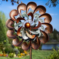 Wind Spinners For Yard And Garden Large 84 Inch Wind Spinners Outdoor Metal Wind Sculptures Spinners Birthday Gifts For Fami