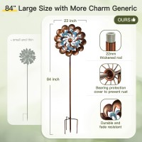 Wind Spinners For Yard And Garden Large 84 Inch Wind Spinners Outdoor Metal Wind Sculptures Spinners Birthday Gifts For Fami