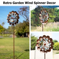 Wind Spinners For Yard And Garden Large 84 Inch Wind Spinners Outdoor Metal Wind Sculptures Spinners Birthday Gifts For Fami