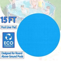 15 Ft Round Pool Liner Pad For Above Ground Swimming Pool Outdoor Pool Mat For Above Ground Pool Pad Under Pool Floor Liner Un