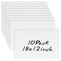 10 Pack 18 X 12 White Corrugated Plastic Sign Blank Board Double Sided For Garage Sale Rent Birthday Party Guidepost Deco