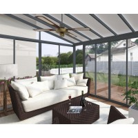 Palram Canopia Sanremo 13 X 14 Patio Enclosure Grayclear