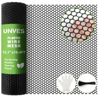 Unves 157In X 164Ft Plastic Chicken Wire Fencing Mesh Hexagonal Chicken Wire Fence For Gardening Poultry Netting Floral Net