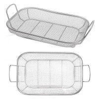 Homi Styes Grill Baskets For Outdoor Grill - 15 X 11-Inch Vegetable Grill Basket - Grill Vegetable Basket With Handles - Rustproof Stainless Steel Mesh Veggie Grilling Basket