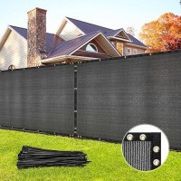 Duerer 4X50Ft Privacy Screen For Fence - Heavy Duty Windscreen Fencing Mesh Shade Net Cover With Cable Tie  Uv-Protection For Wall Garden Yard Pool Deck Shield 90%  Anthracite