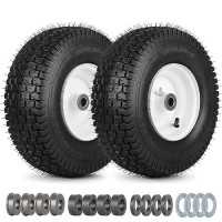 Gicool 13X5006 Rubber Lawn Mower Tire And Wheel 2 Pcs Replacement 13X56Nhs Riding Mowers Lawn Pneumatic Tire With 34 Bush