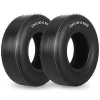 Gicool 2 Pack 13X5006 Lawn Mower Tubeless Tire 13 X 56 Riding Zero Turn Lawnmower Smooth Turf Tyre 4 Ply