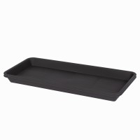 Vuwez 2 Pack Of Plastic Plant Tray Saucer Rectangular 16 Inch Plant Trays Saucers For Indoors Outdoor Plant Water Drip Tray Fo