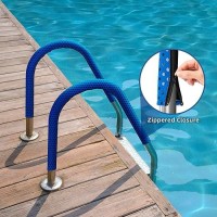 Tanzfrosch Zippered Pool Handrail Cover 4 Feet Slip Resistant Rail Grip For Swimming Pool Hand Railing Cover (1 Pcs)