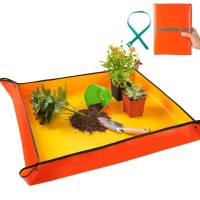 39 X 39 Extra Large Repotting Mat For Indoor Plants Transplanting And Dirt Control Portable Potting Tray Succulent Planting