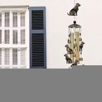 Outdoor Dog Wind Chimes Decor Memorial Wind Chimes Mobile Dog Wind Bells Dog Wind Catcher Bronze Dog Wind Chimes For Home Y