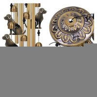 Outdoor Dog Wind Chimes Decor Memorial Wind Chimes Mobile Dog Wind Bells Dog Wind Catcher Bronze Dog Wind Chimes For Home Y