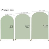 Jfdydm 72Ft Sage Green Wedding Arch Cover Sage Green 72Ft Arch Backdrop Cover Sage Green Arch Backdrop Cover Chiara Backdro