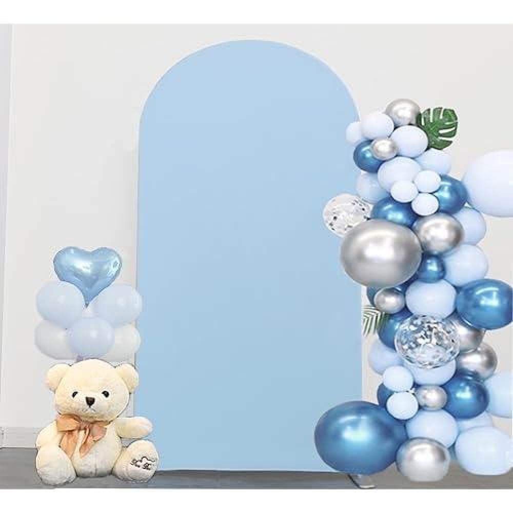 72 Ft Arch Backdrop Cover Jfdydm Baby Blue Wedding Arch Cover 72 Ft Arch Backdrop Stand Cover Background Stand Covers Baby