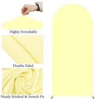 Jfdydm 66 Ft Yellow Arch Backdrop Cover Yellow Chiara Backdrop Cover Yellow Wedding Arch Cover Yellow Arch Backdrop Stand Co