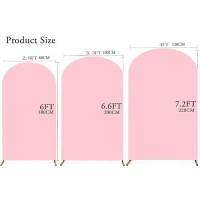 Jfdydm 66 Ft Pink Arch Backdrop Cover Pink Chiara Backdrop Cover Pink Wedding Arch Cover Pink Arch Backdrop Stand Cover For