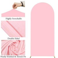 Jfdydm 66 Ft Pink Arch Backdrop Cover Pink Chiara Backdrop Cover Pink Wedding Arch Cover Pink Arch Backdrop Stand Cover For