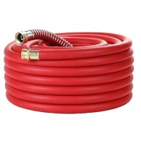 Guitrees 50Ft 58 Heavyduty Rubber Garden Hose 200Psi Working 1000Psi Burst Hotcold Water Fivelayered Braiding For Dur