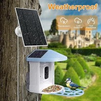 Solar Panel Charger For Bird Feeder Camera Typec Plug 98Ft Long Cable Waterproof