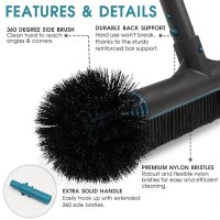 Generic Poolvio 20 2 In 1 Pool Brush Head For Swimming Pool Heavy Duty Scrub Brush With Ez Clip Wavy Nylon Bristles For C