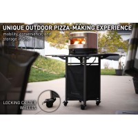 Solo Stove Pizza Oven Cart For Outdoor Pi Pizza Ovens Portable Pizza Oven Table Compatible With The Entire Pi Family Locking