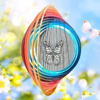 Aoedelyart Wind Spinner Creates A Fluttering Butterfly 3D Animations Effect Wind Spinners Ouddoor Butterfly Gift For Womengrand