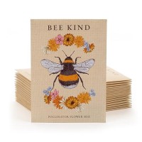 Bentley Seed Co Bee Kind Pollinator Beautiful Bee Art Environmental Favors Cards For Guests Seed Packets Pollinator Wil