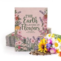 Bentley Seed Co The Earth Laughs In Flowers Beautiful Illustrated Flower Design Art And Quote Environmental Favor Polli