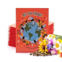 Bentley Earth Day 2024 Bee The Change Pollinator Flower Mix Seed Packets 25 Packets