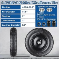 Wheelbarrow Tires 4804008 Flat Free 145 Solid Wheelbarrow Tire And Wheel Fit 4804008 3503508 4006 Wheelbarr