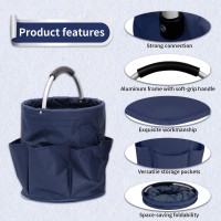 Portable Collapsible Picnic Basket Reusable Beach Garden And Shopping Basket Multipurpose Gift And Home Bathroom Storage B